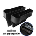 2 Pack Car Seat Gap Filler Organizer with Cup Holder Front Seat Organizer Storage Box
